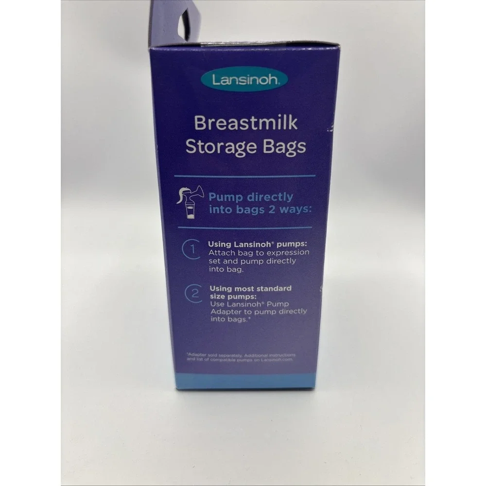 Lansinoh Breastmilk Storage Bags - Super Strong & Pre-Sterilized - 100 count